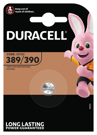 Duracell 389/390 Silver knappcell 10x1-p